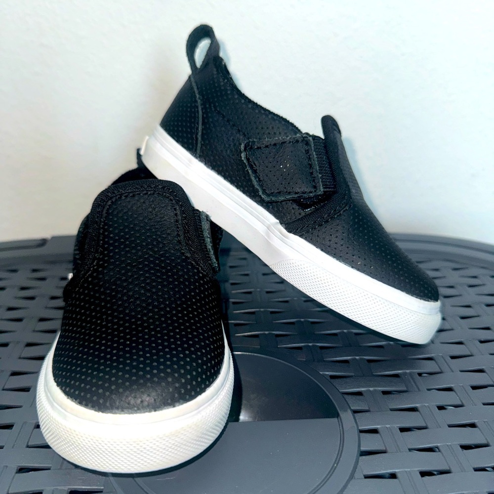 Like new toddler Vans slip ons.